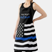 Politie Thin Blue Line Grill Master American Flag  Schort (Insitu)