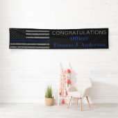 Politie Thin Blue Line Law Enforcement L Afstudere Spandoek (Insitu)