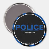 POLITIE Thin Blue Line magnet (Voorkant / Achterkant)