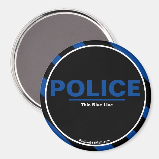 POLITIE Thin Blue Line magnet (Voorkant / Achterkant)