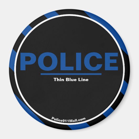 POLITIE Thin Blue Line magnet (Voorkant)