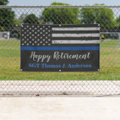 Politie Thin Blue Line personaliseert de Partij vo Spandoek (Insitu)