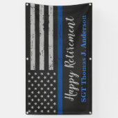 Politie Thin Blue Line personaliseert de Partij vo Spandoek (Verticaal)