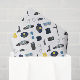 Politie Tissuepapier, Decoupage Wetshandhaving Tissuepapier