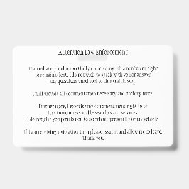 Politie Traffic Stop Ken Uw Rechten Kaart Badge