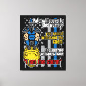 Politie Trojaanse arrior ik ben het Storm Canvas Afdruk (Voorkant)