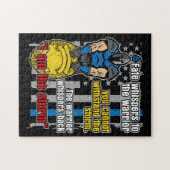 Politie Trojaanse arrior ik ben het Storm Legpuzzel (Horizontaal)