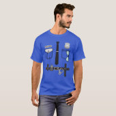 Politie Uniform Costume Halloween politieman Kinde T-shirt (Voorkant volledig)