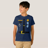  Politie Uniform Kostume Halloween Kinder  T-shirt (Voorkant volledig)
