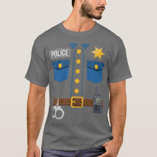 Politie-uniform officier Halloween - creatief T-shirt