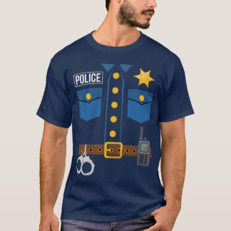 Politie-uniform officier Halloween - uniek T-shirt