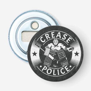 Politie van Creasen Hockey Goalie Button Flesopener