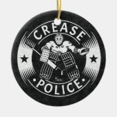 Politie van Creasen Hockey Goalie Keramisch Ornament (Voorkant)