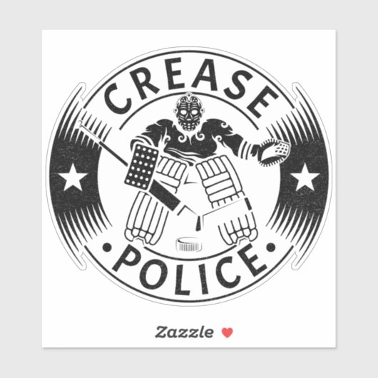 Politie van Creasen Hockey Goalie Sticker (Vel)
