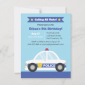 Politie van de auto-politie heeft Birthday-partij  Kaart (Voorkant)