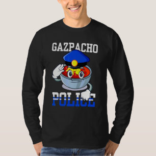 politie van Gazpacho Greene Funny Gazpacho politie T-shirt