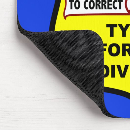 Politie van Grammar Apostrophe Mousepad Muismat (Hoek)