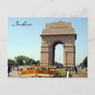 politie van india gate briefkaart
