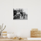 Politie vangt Bootleggers auto, 1922  foto Poster (Keuken)