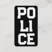 🚓 Politie verticaal Visitekaartje (Voorkant)