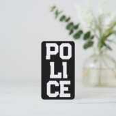 🚓 Politie verticaal Visitekaartje (Staand voorkant)