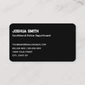 🚓 Politie verticaal Visitekaartje (Achterkant)