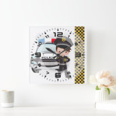 politie vierkante klok (Huis)