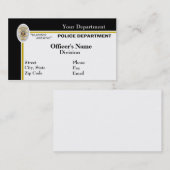 Politie-Visitekaartje Visitekaartje (Voorkant / Achterkant)