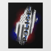 Politie Vlag Auto sticker (Vel)