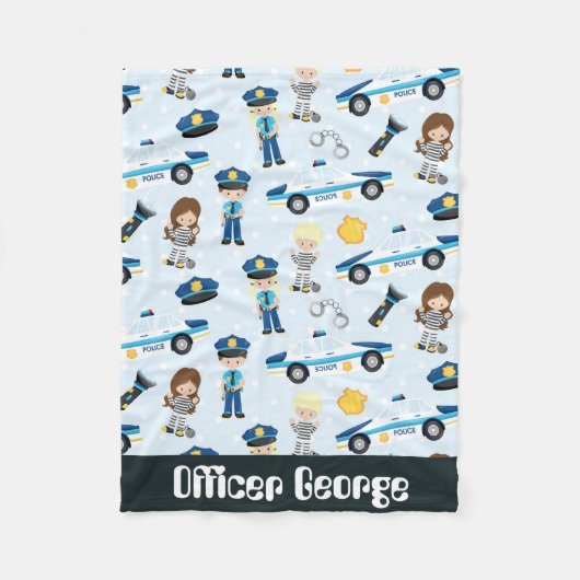 Politie voegt naam baby jongens deken toe (Voorkant)