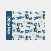 Politie voegt naam toe baby fun deken (Voorkant (Horizontaal))