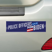 Politie voor Biden 2024 Bumpersticker (Op auto)