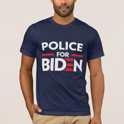POLITIE VOOR JOE BIDEN T-SHIRT (Voorkant)
