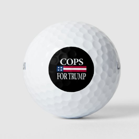 politie voor trump golfballen (Voorkant)