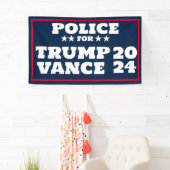 Politie voor Trump Vance 2024 Banner (Insitu)
