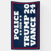 Politie voor Trump Vance 2024 Banner (Verticaal)