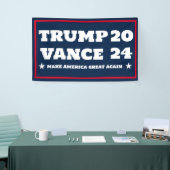 Politie voor Trump Vance 2024 Banner (Beurs)