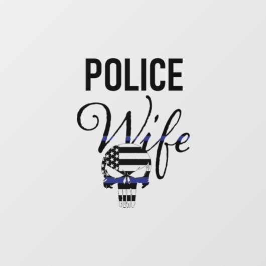 Politie Vrouw Auto Decal (Vel)