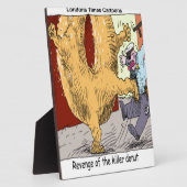 Politie Vs Donut Funny Cartoon Fotoplaat (Zijkant)