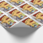 Politie Vs Donut Grappige Cartoon Cadeaupapier (Hoek)
