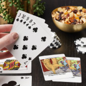 Politie Vs Donut Grappige Cartoon Pokerkaarten (Insitu)