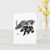 Politie vuurt vuur met water in helmen kaart (Gele Bloem)