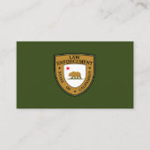 Politie Wetshandhaving California State Department Visitekaartje (Voorkant)