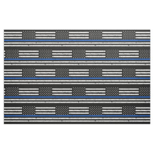 Politie Wetshandhaving Dunne blauwe lijn stof