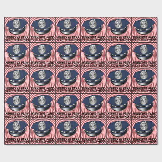 Politie - Wetshandhaving Gift Wrap - SRF Cadeaupapier (Vlak)