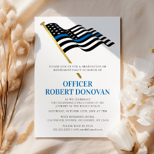 Politie Wetshandhaving Thin Blue Line Kaart