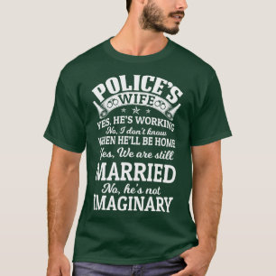 Politie Wifes Trots Politie T Shirten voor Politie T-shirt
