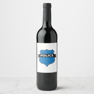 politie wijn etiket