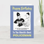 Politie wil dat Man hem vergezelt Kaart (Voorkant)