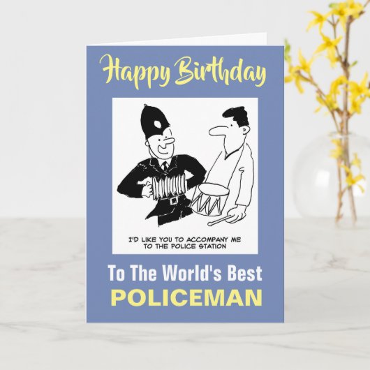 Politie wil dat Man hem vergezelt Kaart (Gele Bloem)